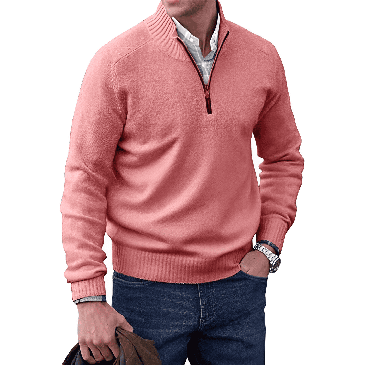 Andrew | Men’s Quarter-Zip Knit Pullover