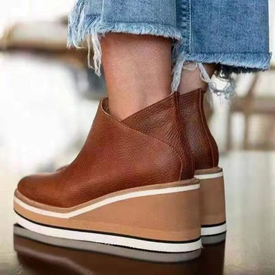 Emilia™ | Stylish Wedge Ankle Boots
