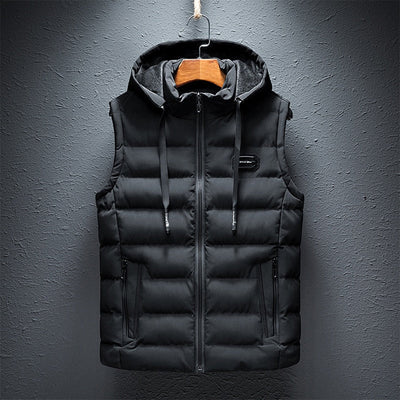 Falco Bodywarmer | Casual padded body warmer with hood for men