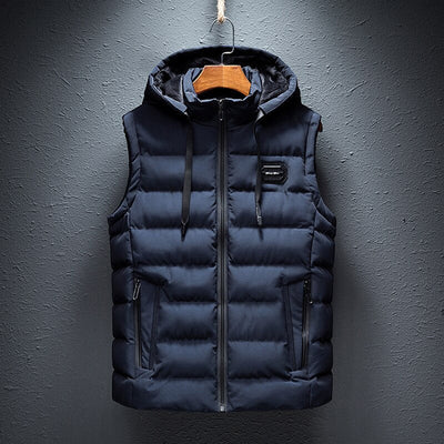 Falco Bodywarmer | Casual padded body warmer with hood for men