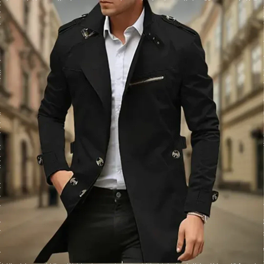 Cayseon | Men's two -row trench Water -repellent