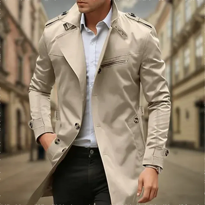 Cayseon | Men's two -row trench Water -repellent