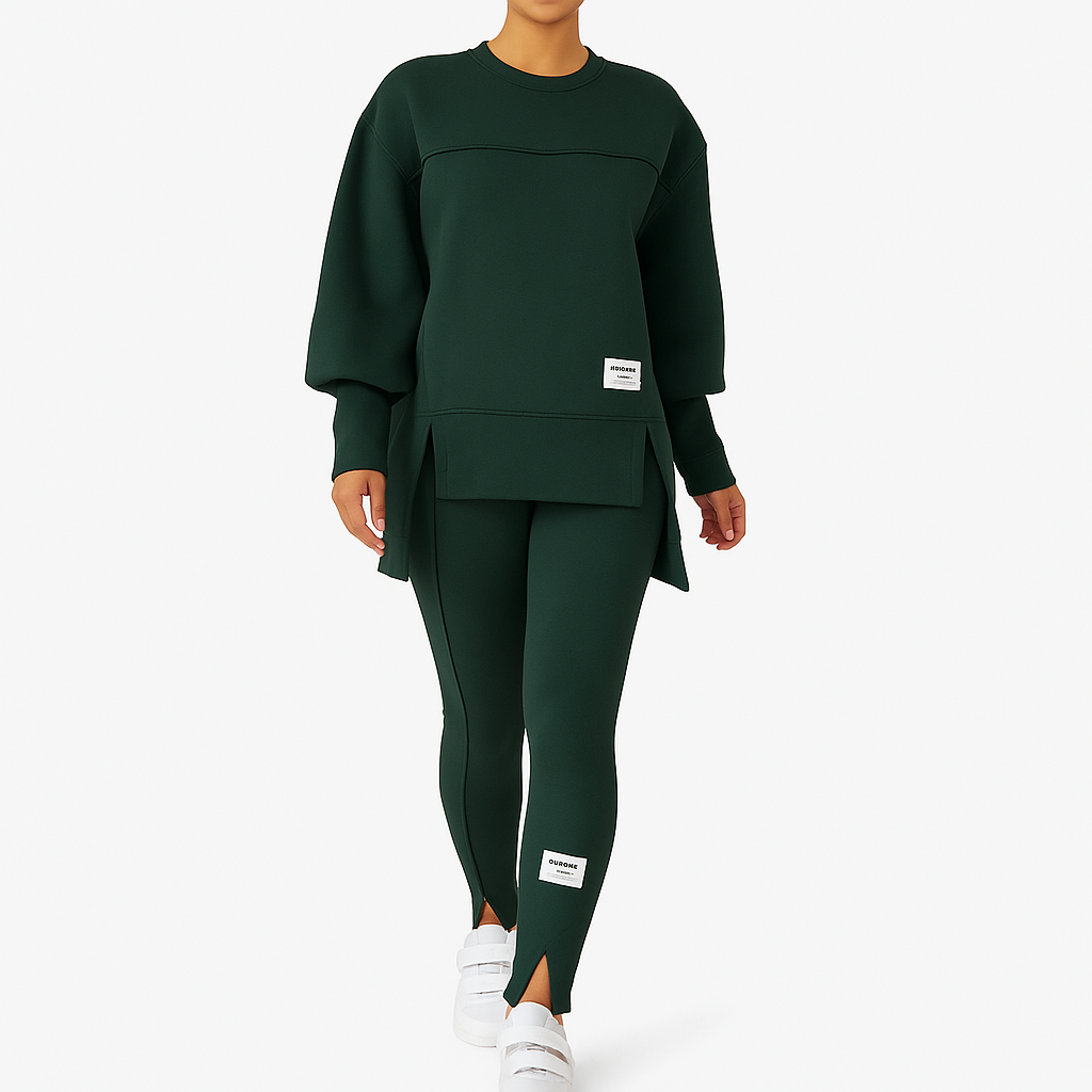Sweater and leggings set modern and comfortable for women