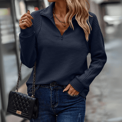 Jenica | Chic Half-Zip Top