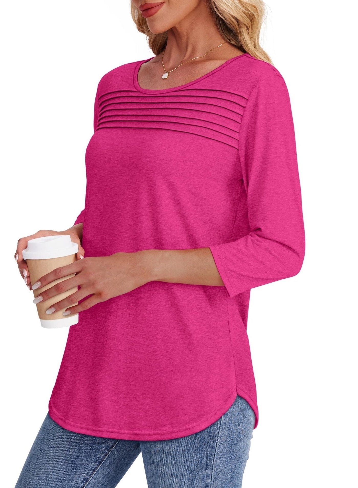 Mona | Pleated Casual Top
