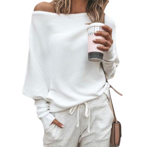Sweater in seductive off-shoulder style for women