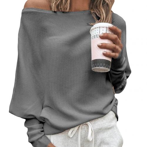 Sweater in seductive off-shoulder style for women