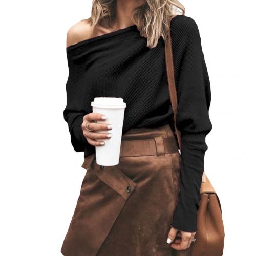 Sweater in seductive off-shoulder style for women