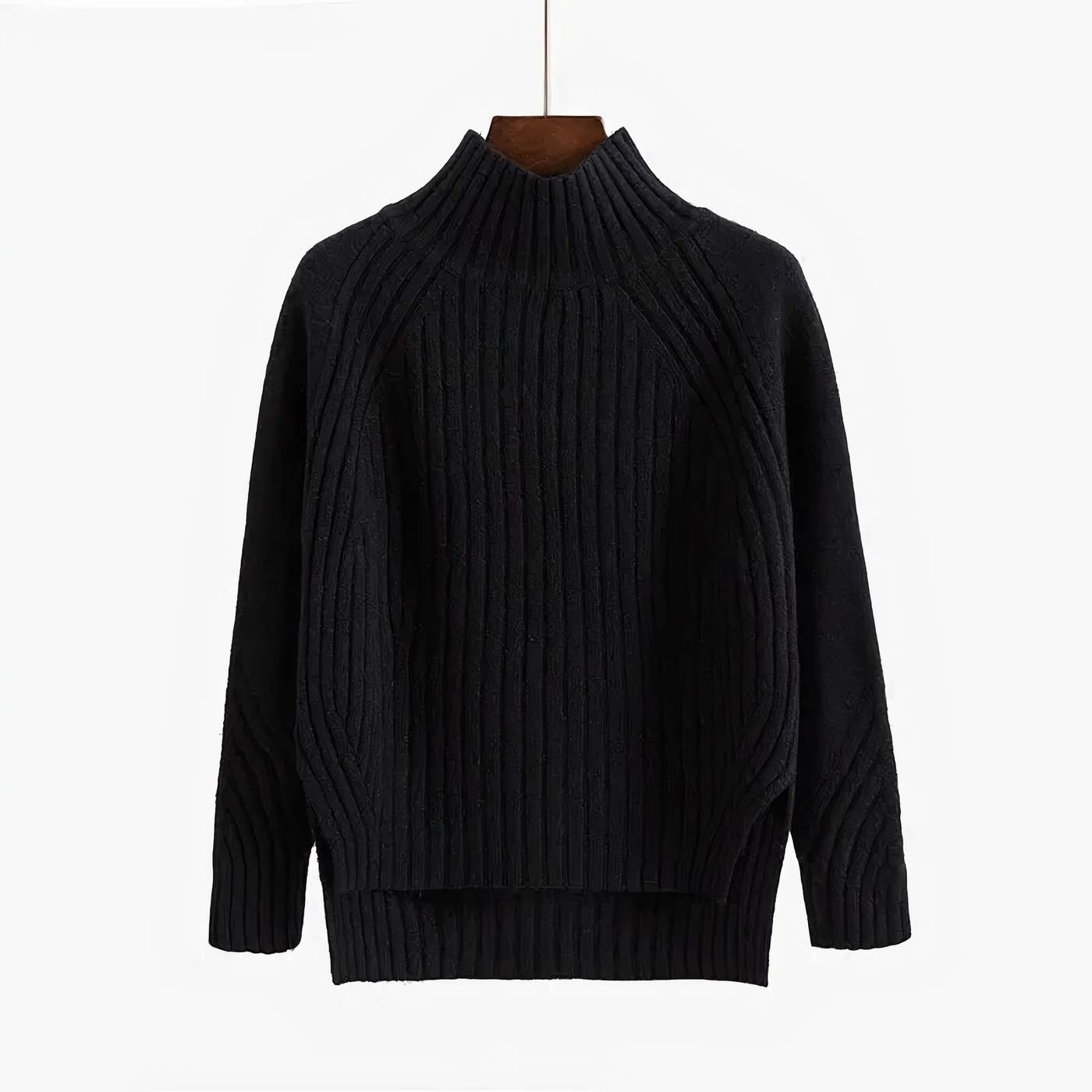 Lynette | Cozy Rib-Knit High Neck Sweater