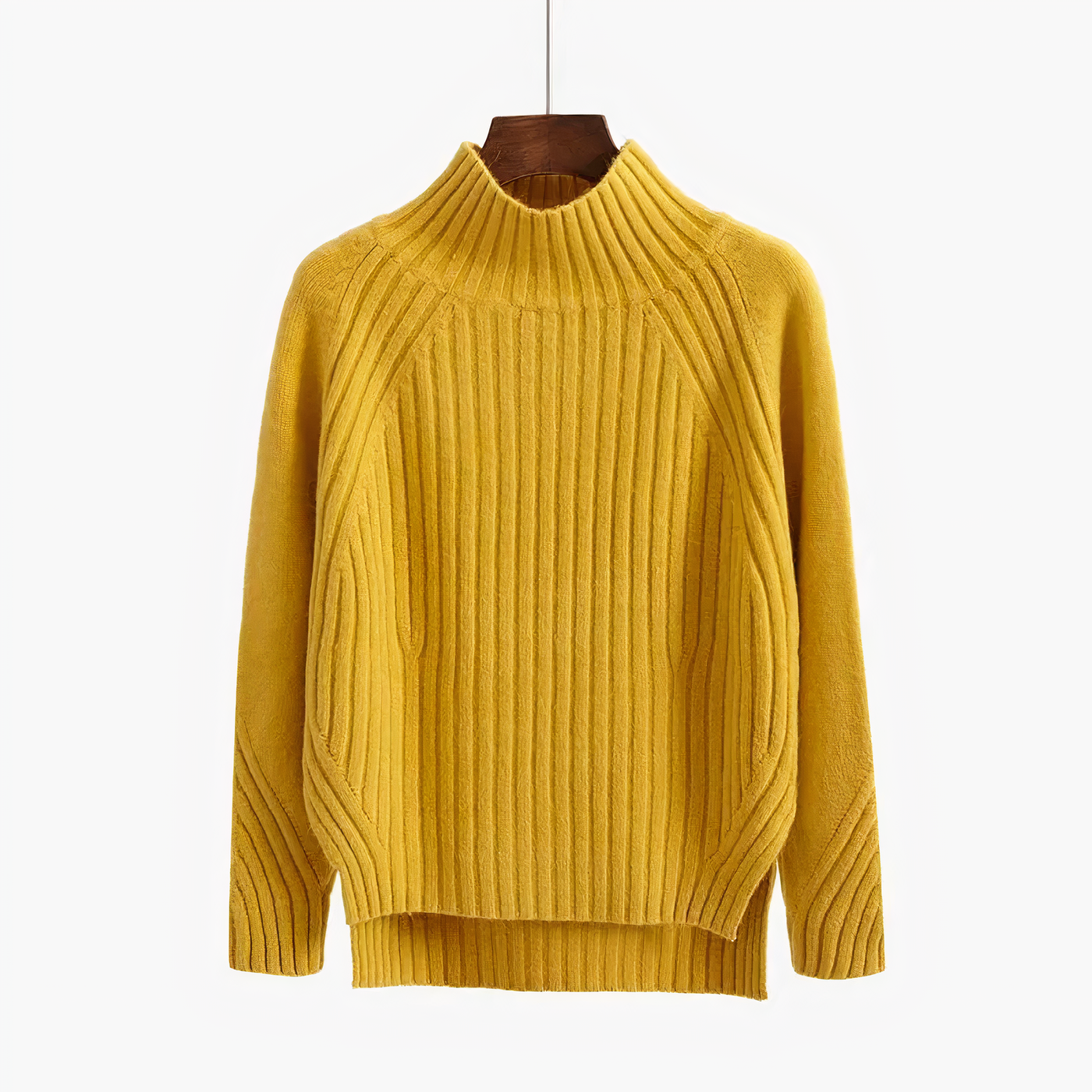 Lynette | Cozy Rib-Knit High Neck Sweater