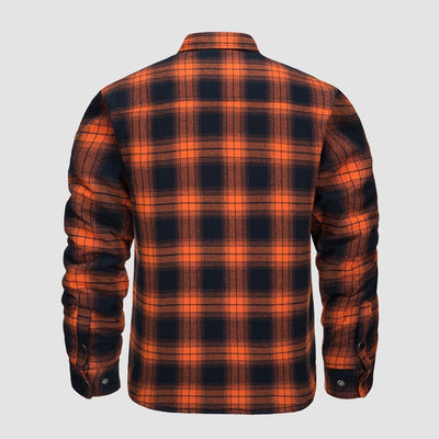 IAN | Thick Checkered Flannel Polo Shirt