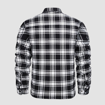 IAN | Thick Checkered Flannel Polo Shirt