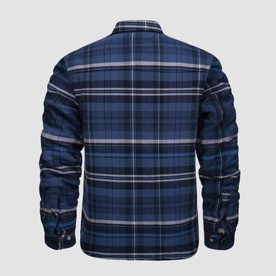 IAN | Thick Checkered Flannel Polo Shirt