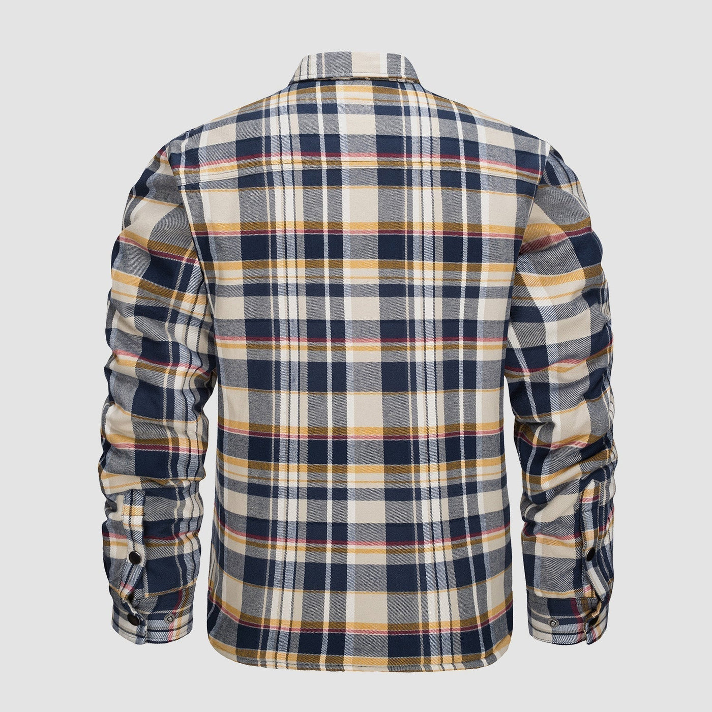 IAN | Thick Checkered Flannel Polo Shirt