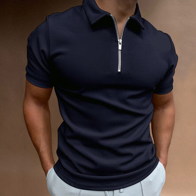 HUGO | Trendy Men's Polo Shirt with Zipper