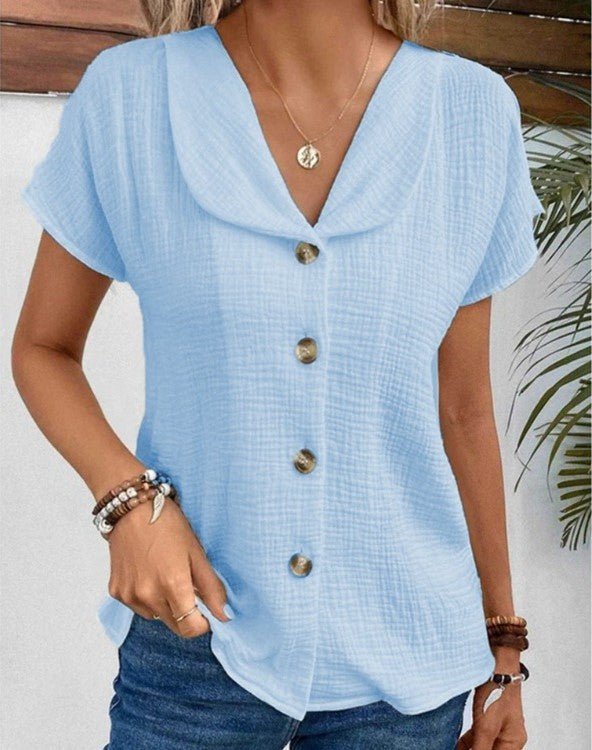 Sarah | Collared Butterfly Top