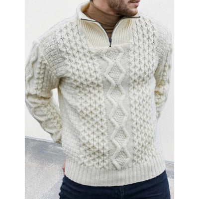 Kevin | Mountain Weave Half-Zip Sweater