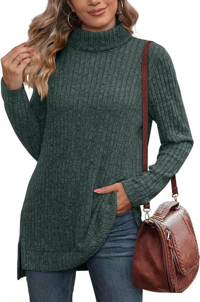 Green turtleneck - warm, stylish & versatile
