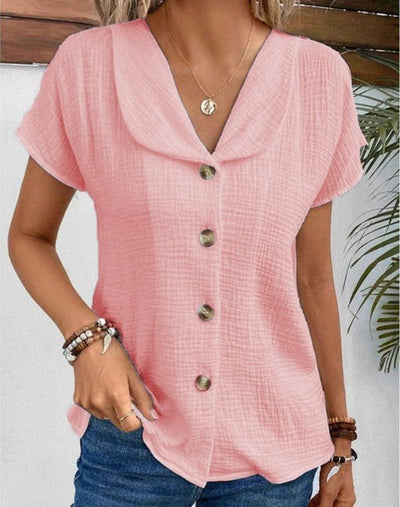 Sarah | Collared Butterfly Top