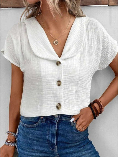 Sarah | Collared Butterfly Top