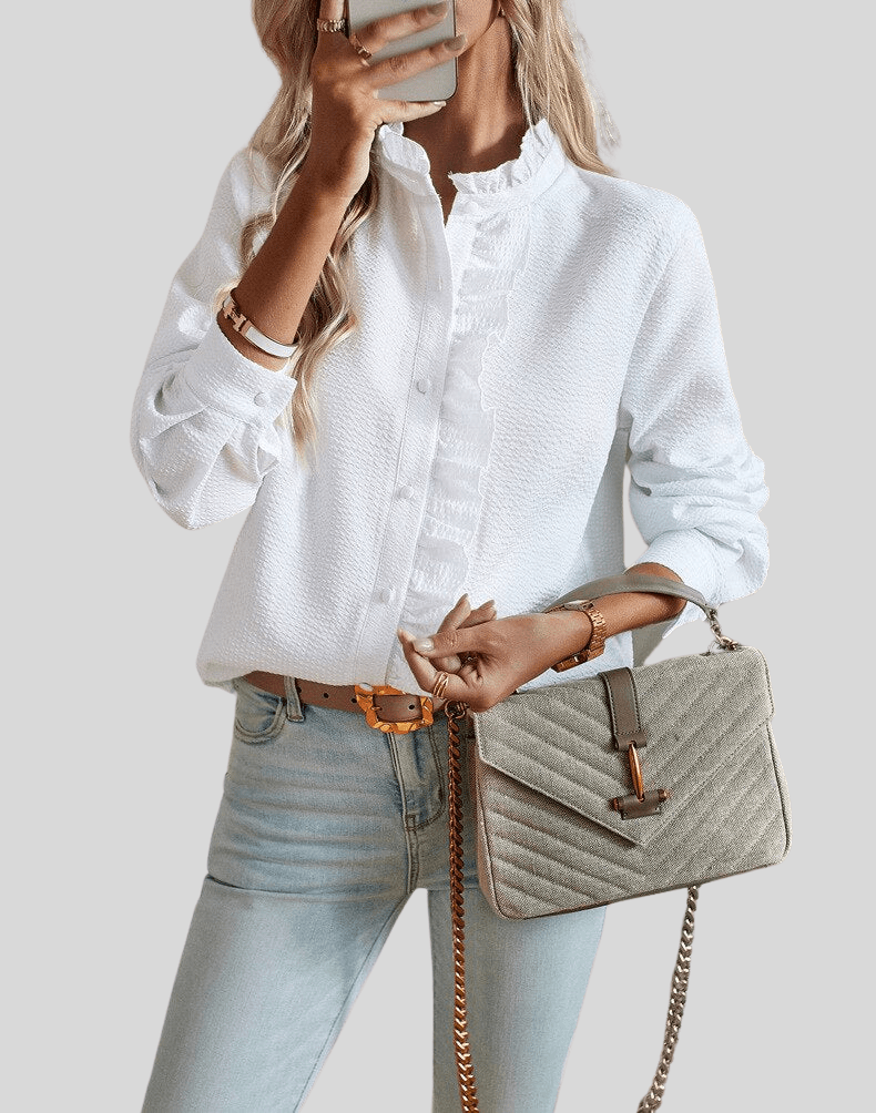 Alina | Elegant Ruffle Top