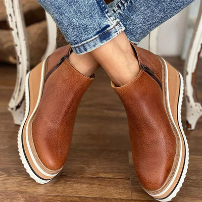 Emilia™ | Stylish Wedge Ankle Boots