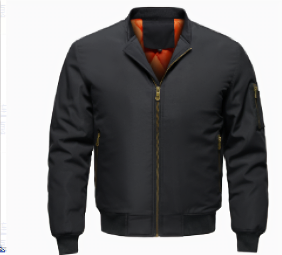 Men's windproof bomber jacket | Zipper