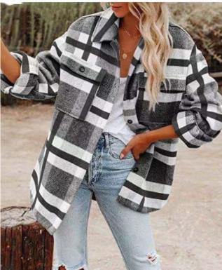 Fiona | CozyCheck Oversized Plaid Shacket