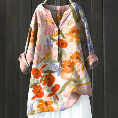 Emilia | Floral Accent Top