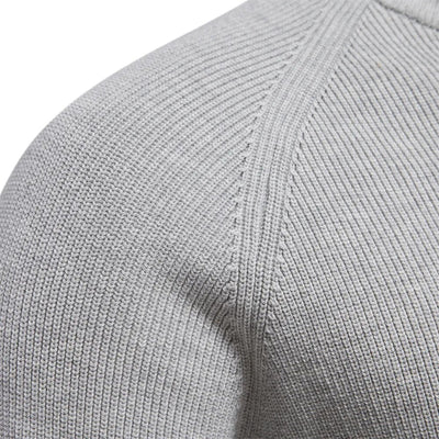 Men’s Sweater – Cotton Blend – Classic Fit – Half-Zip Collar – Ribbed Trim