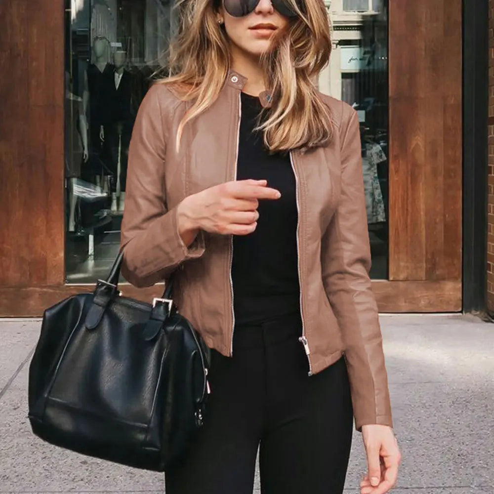 Harriet | Chic Zip-Up Moto Jacket