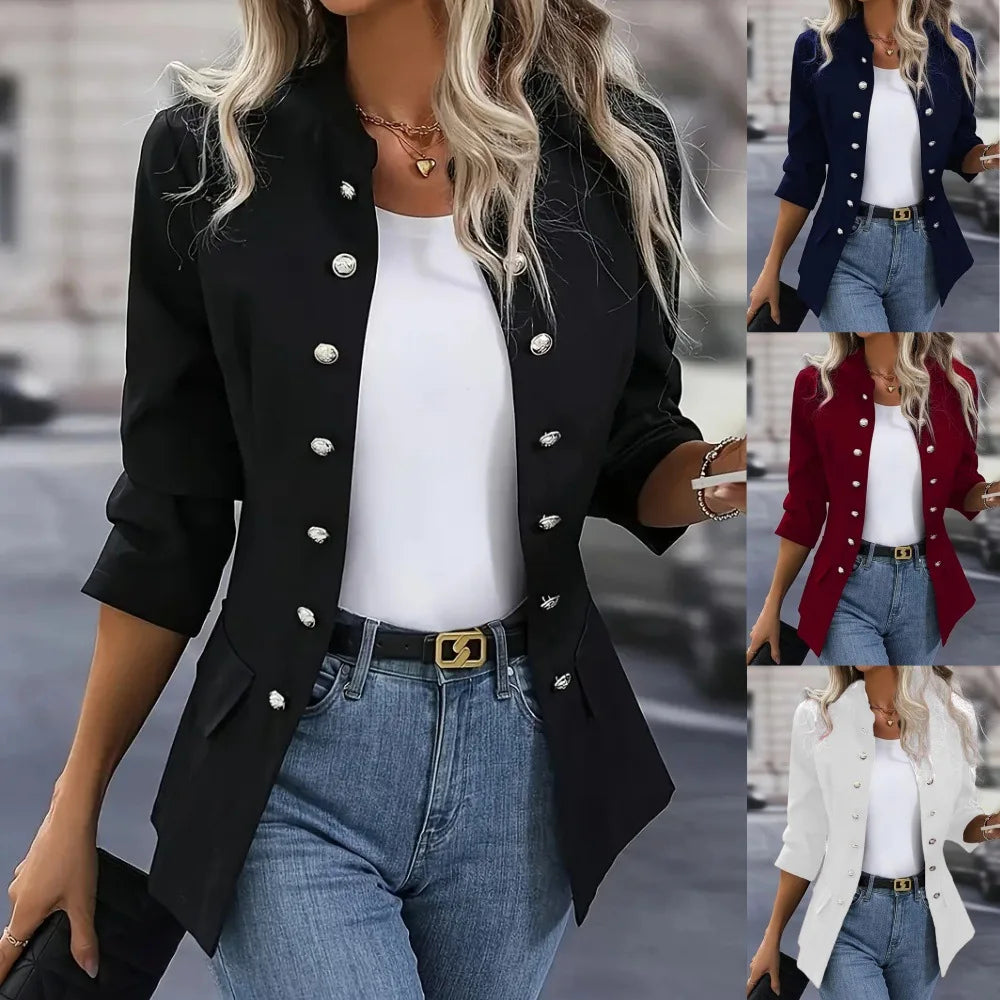 Elira™ – Elegant Double-Breasted Winter Jacket