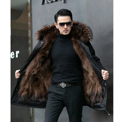 Men's hood winter parka jacket | Warmth