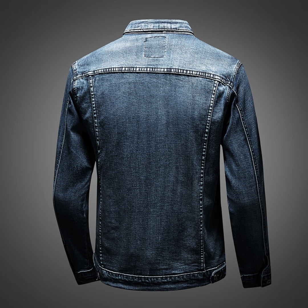 Men's button down the long -sleeved jacket | Convenient