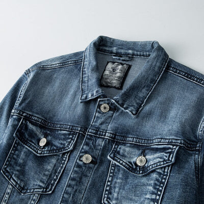 Men's button down the long -sleeved jacket | Convenient
