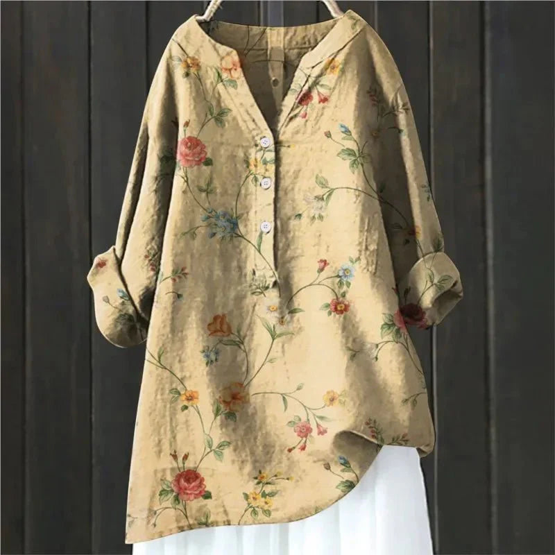 Emilia | Floral Accent Top