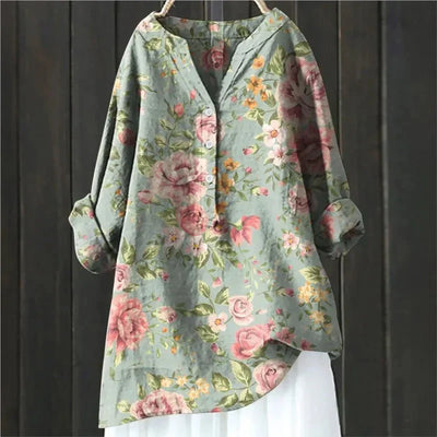 Emilia | Floral Accent Top