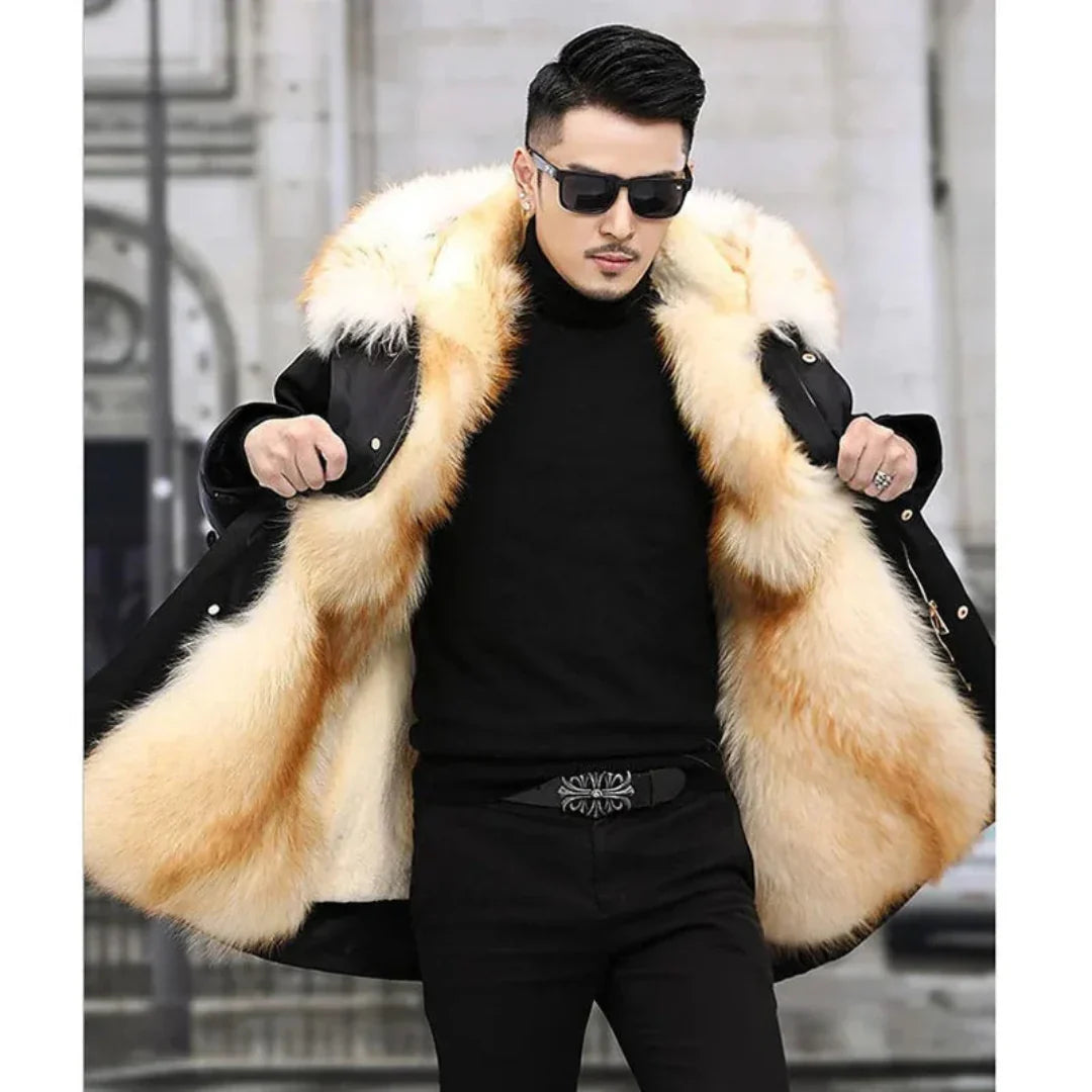 Men's hood winter parka jacket | Warmth