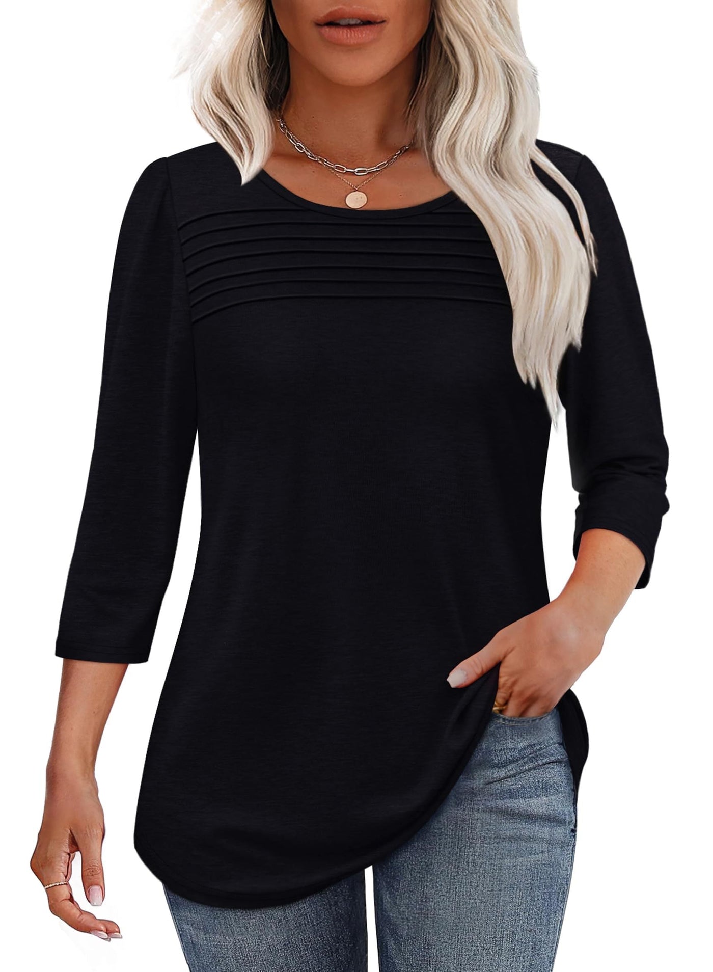 Mona | Pleated Casual Top