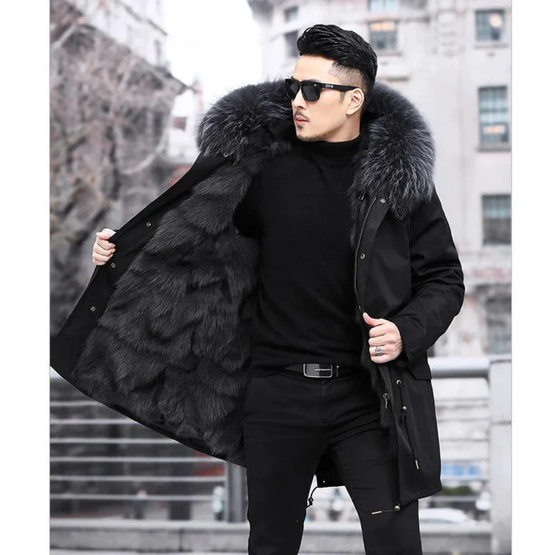 Men's hood winter parka jacket | Warmth