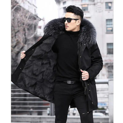 Men's hood winter parka jacket | Warmth