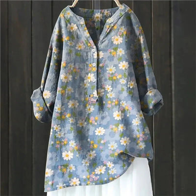 Emilia | Floral Accent Top