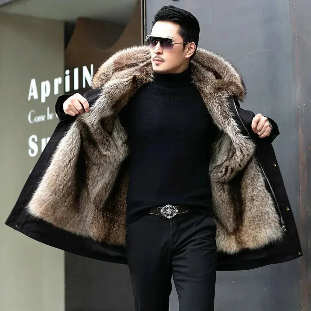 Men's hood winter parka jacket | Warmth