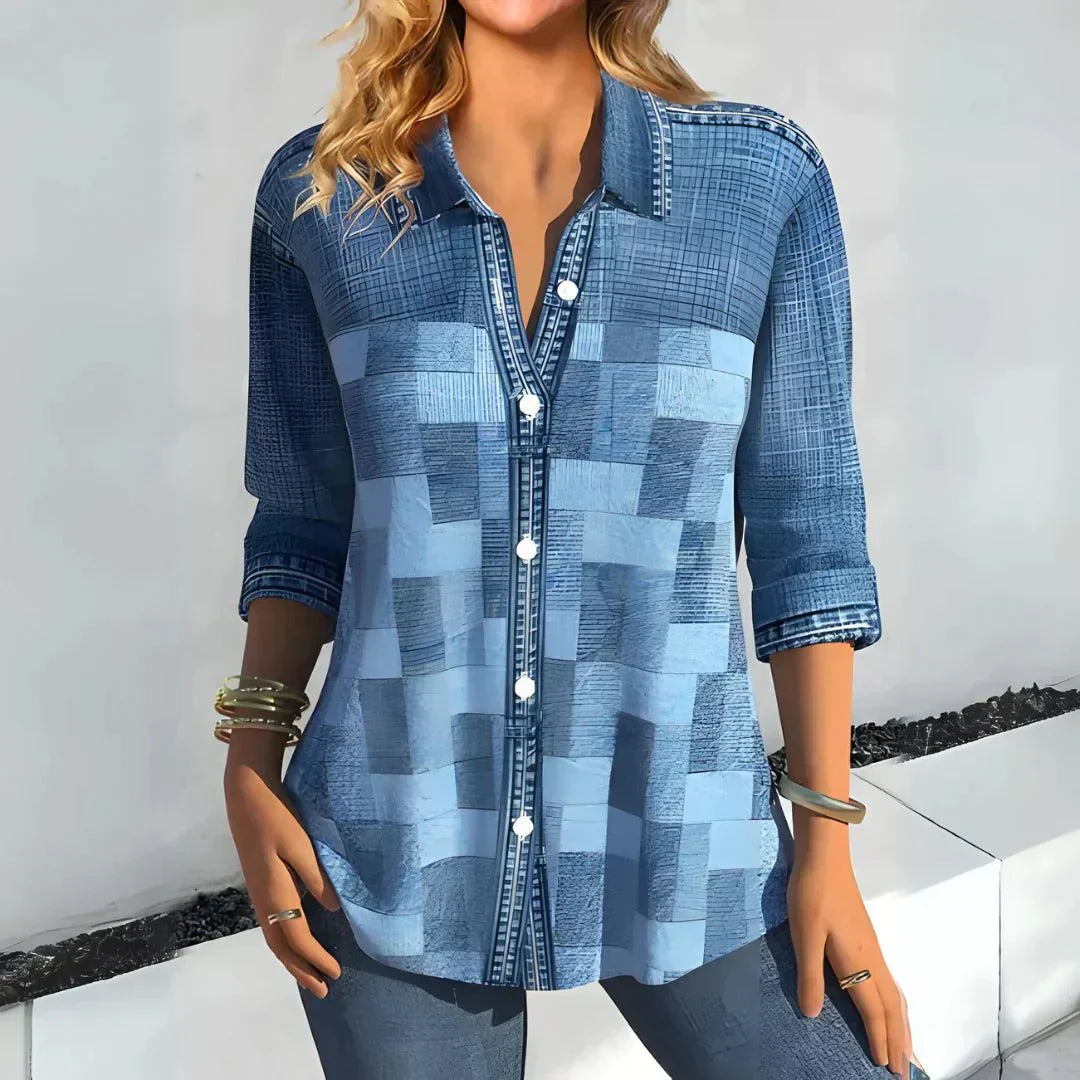Hazel | Classic Checkered Top