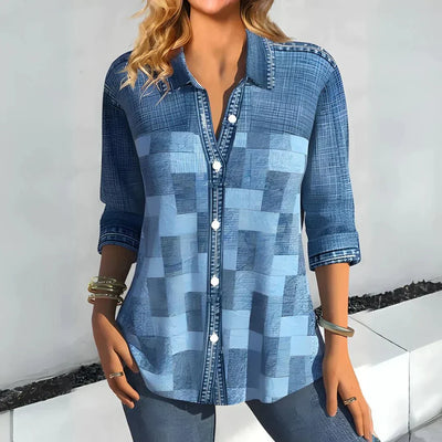 Hazel | Classic Checkered Top