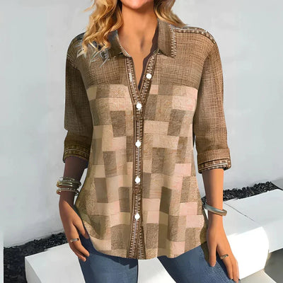 Hazel | Classic Checkered Top