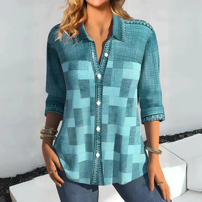 Hazel | Classic Checkered Top