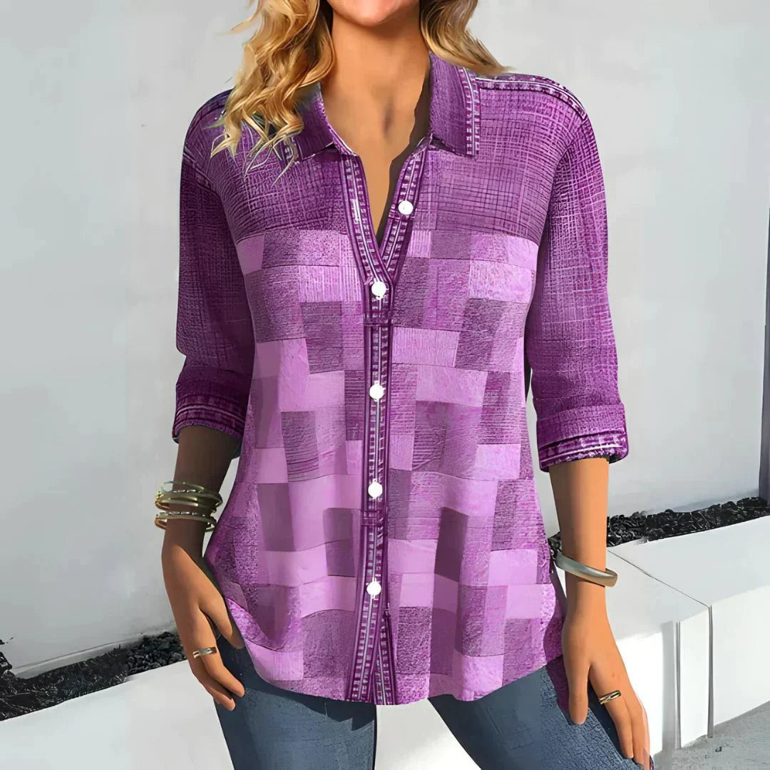 Hazel | Classic Checkered Top