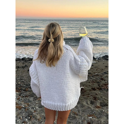 Erenabaji | Ladies oversized knit sweater | Warmth