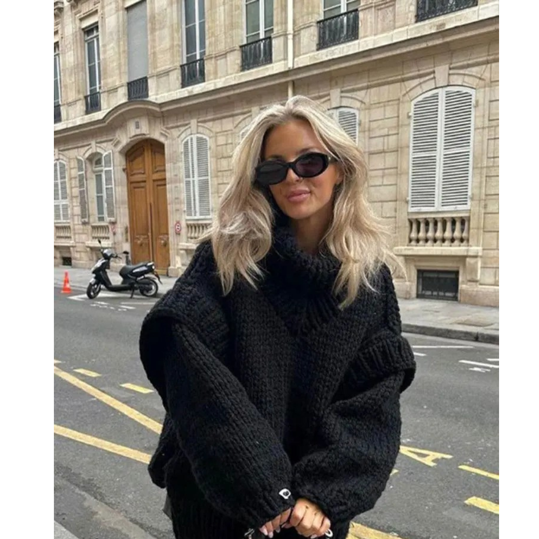 Erenabaji | Ladies oversized knit sweater | Warmth